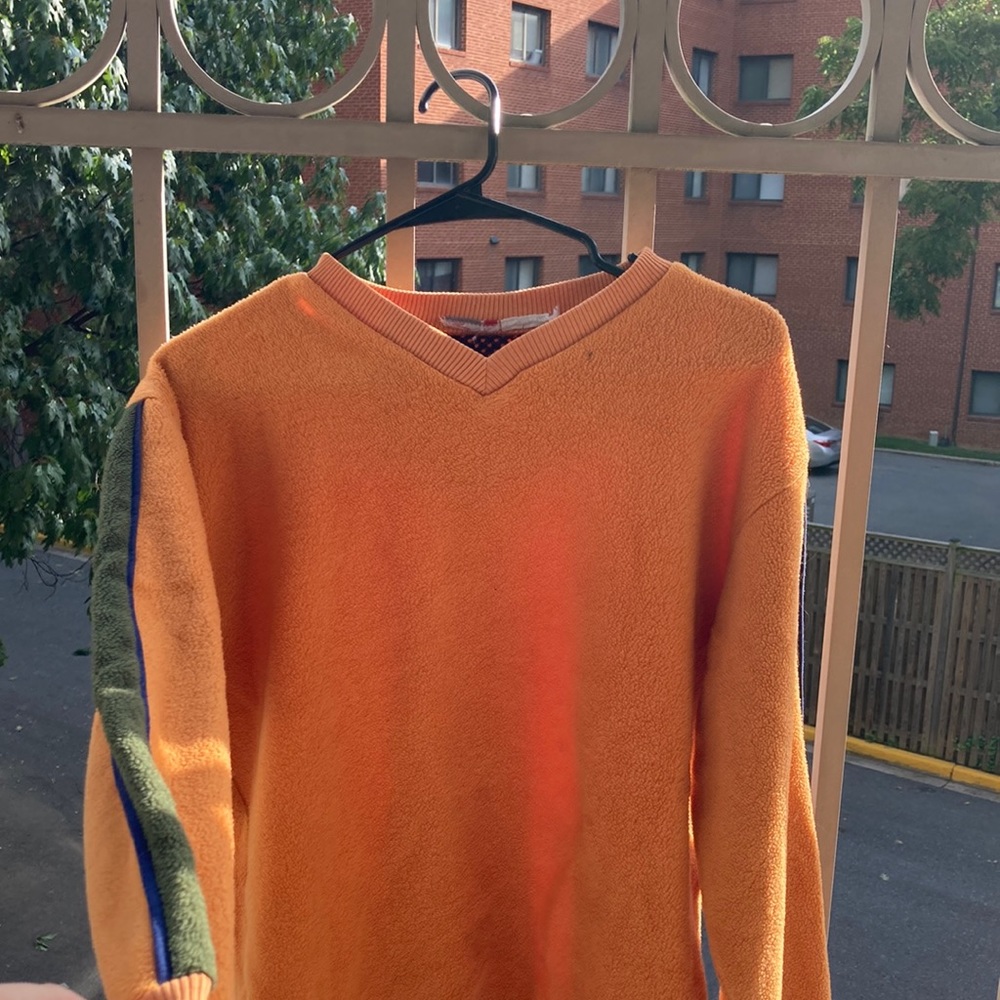 Orange V neck sweater!